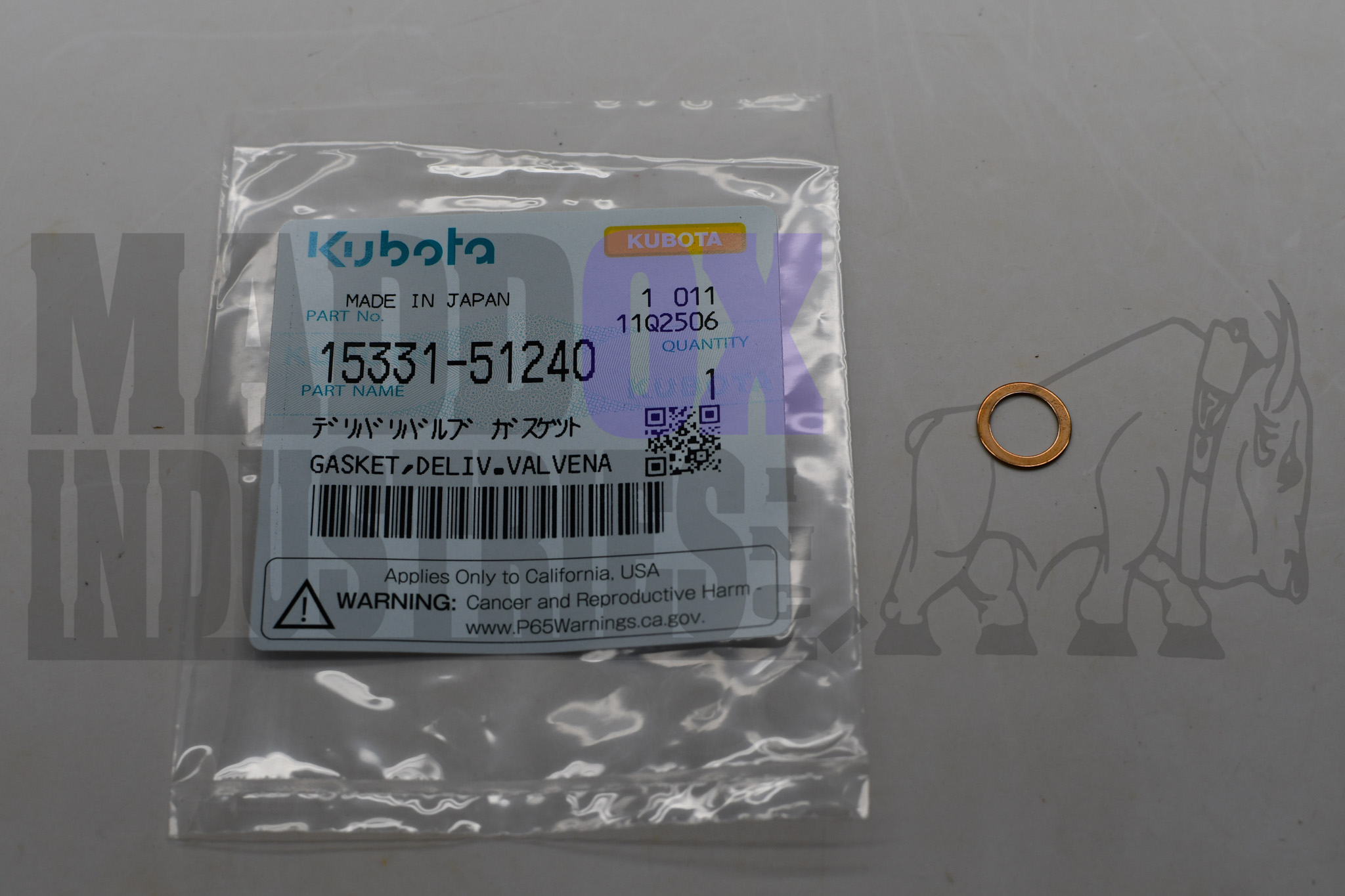 Kubota 15331-51240 Gasket